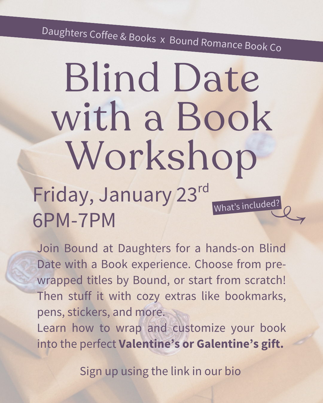 Blind Date with a Book Workshop