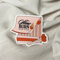 Slow Burn Book Club Matchbook Sticker