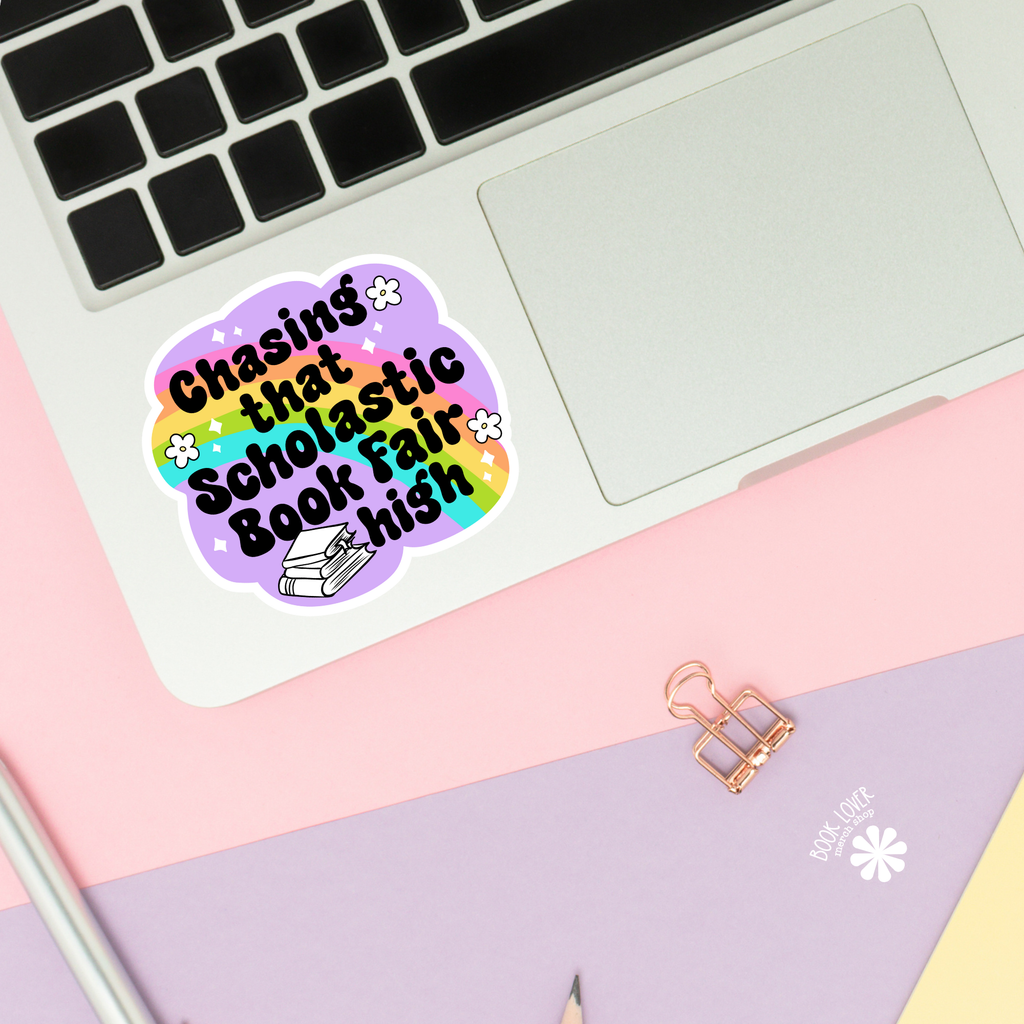 Chasing That Scolastic Book Fair High Stickers / Bookish: 3''