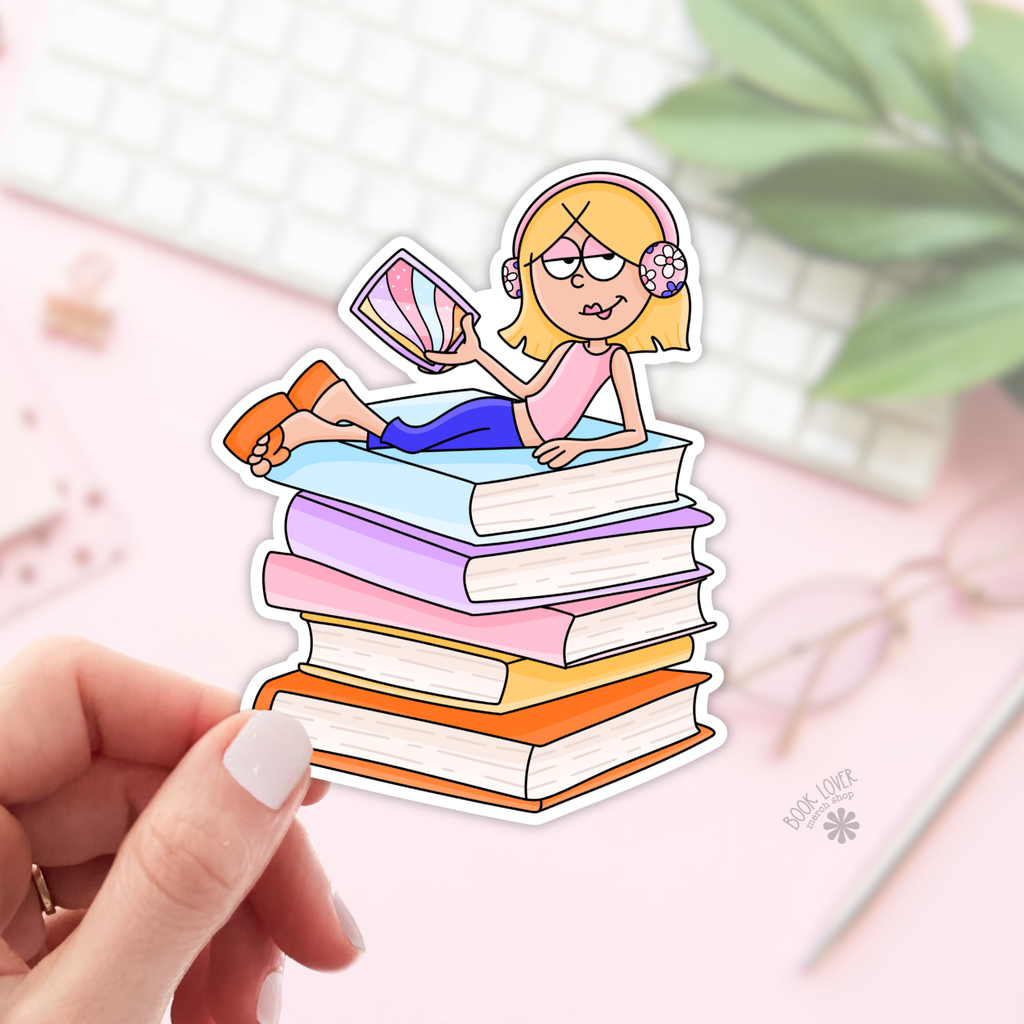 Bookish Girl Stickers / Bookish Stickers / Book Lover Gift: 3''