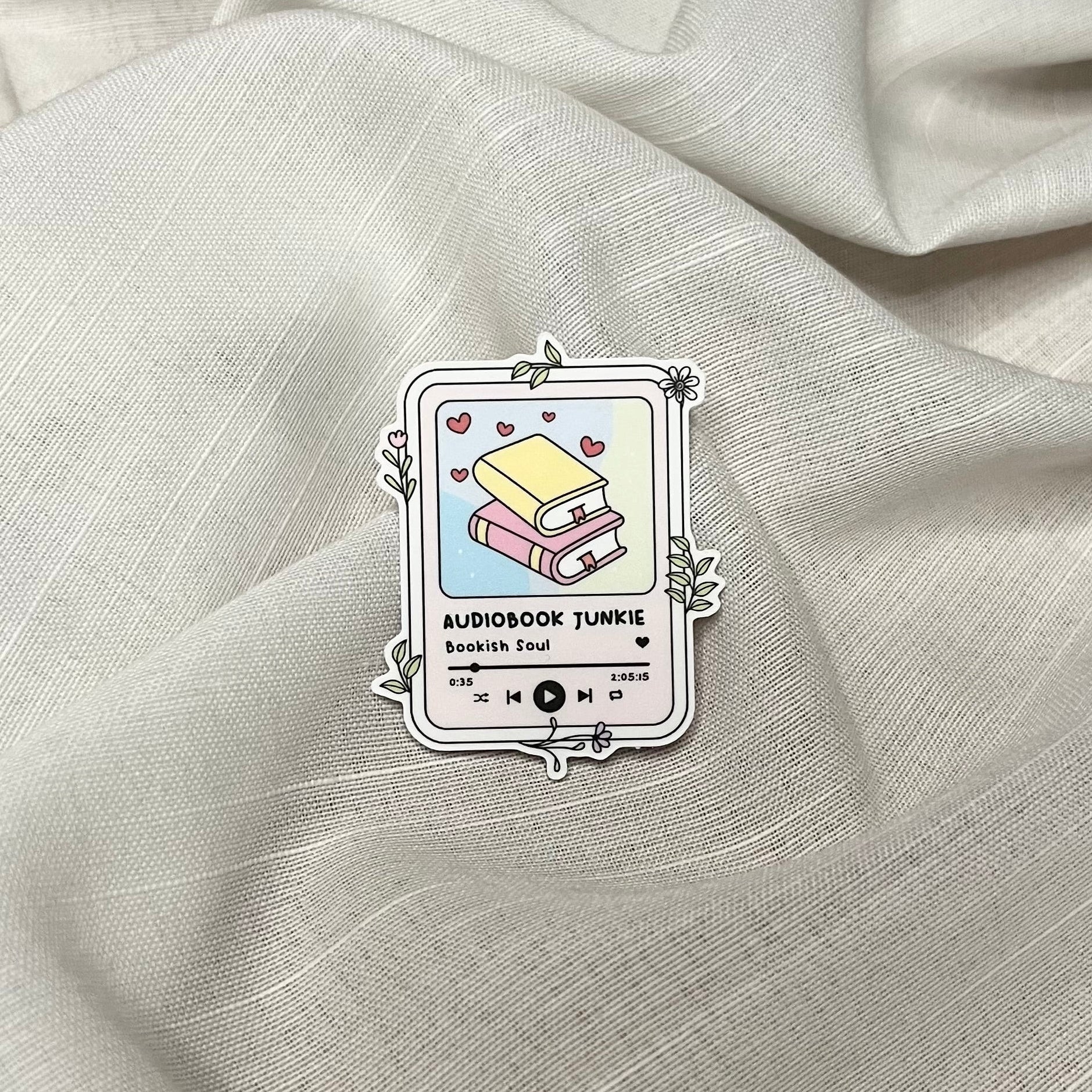 Audio Book Junkie Sticker