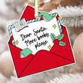 Bookish Dear Santa Ornament