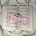 Friends to Lovers Library Card Bookmark