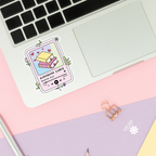 Audio Book Junkie Stickers / Bookish Stickers / Book Lover: 3''