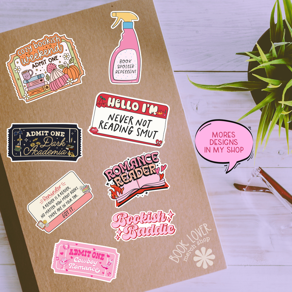 We Listen & We Dont Judge Stickers / Bookish Stickers: 3''