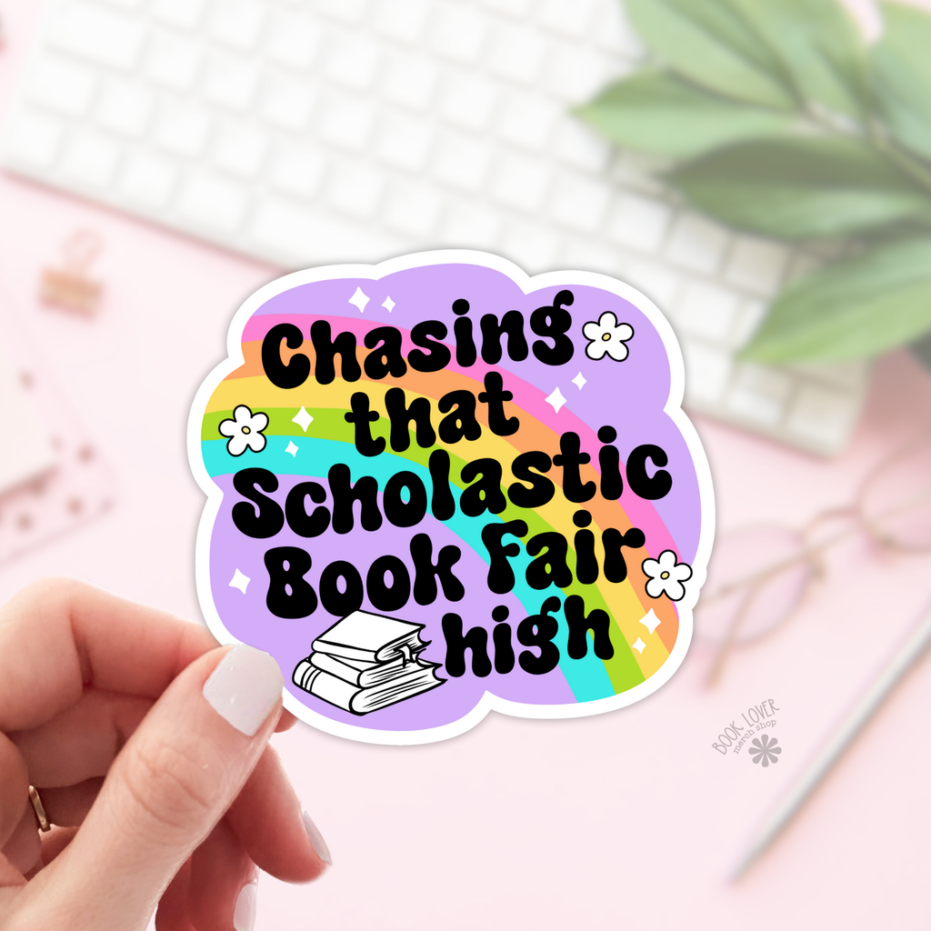 Chasing That Scolastic Book Fair High Stickers / Bookish: 3''