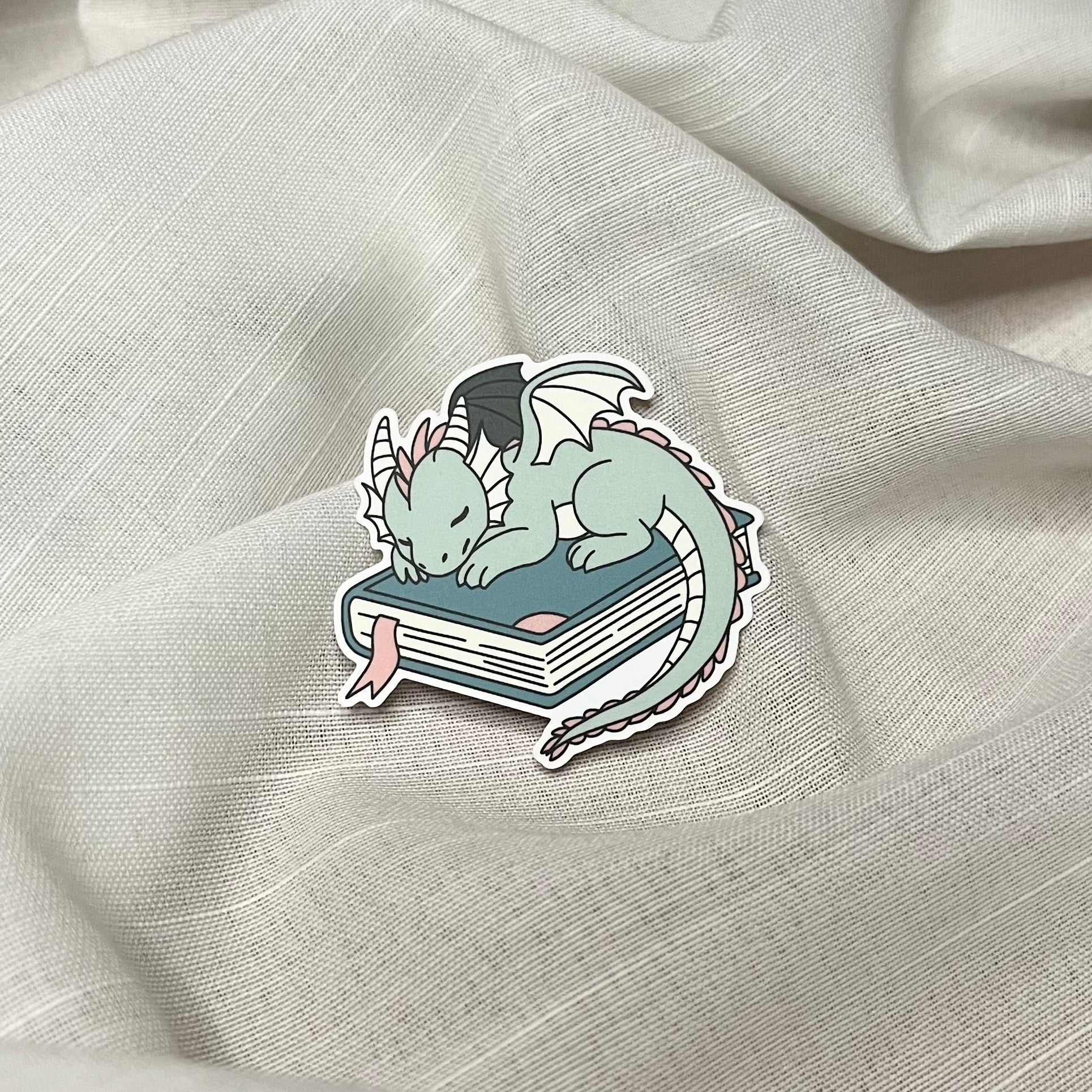 Fantacy Book Dragon Sticker