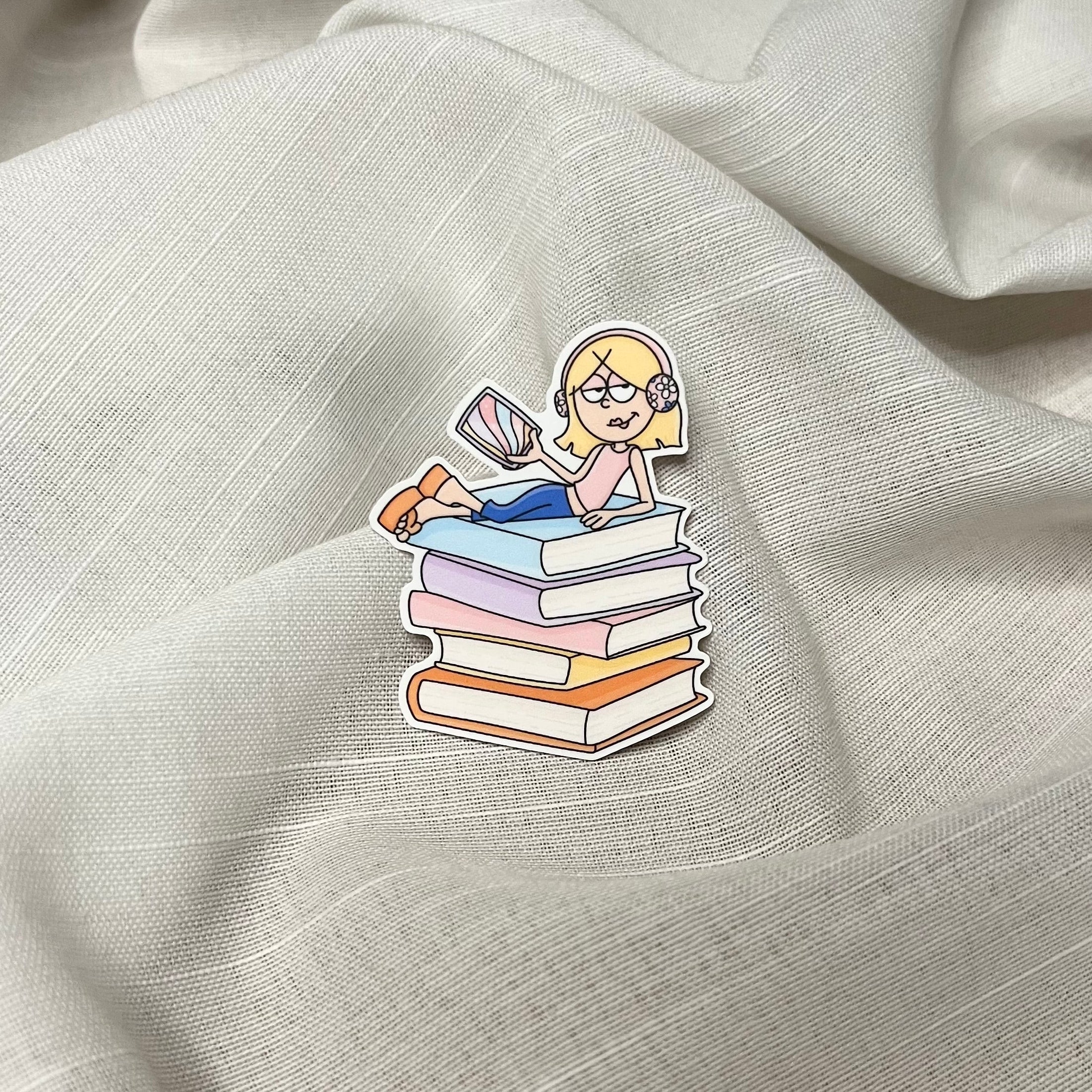 Bookish Girl Sticker