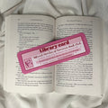 Romance Book Club Library Card Bookmark