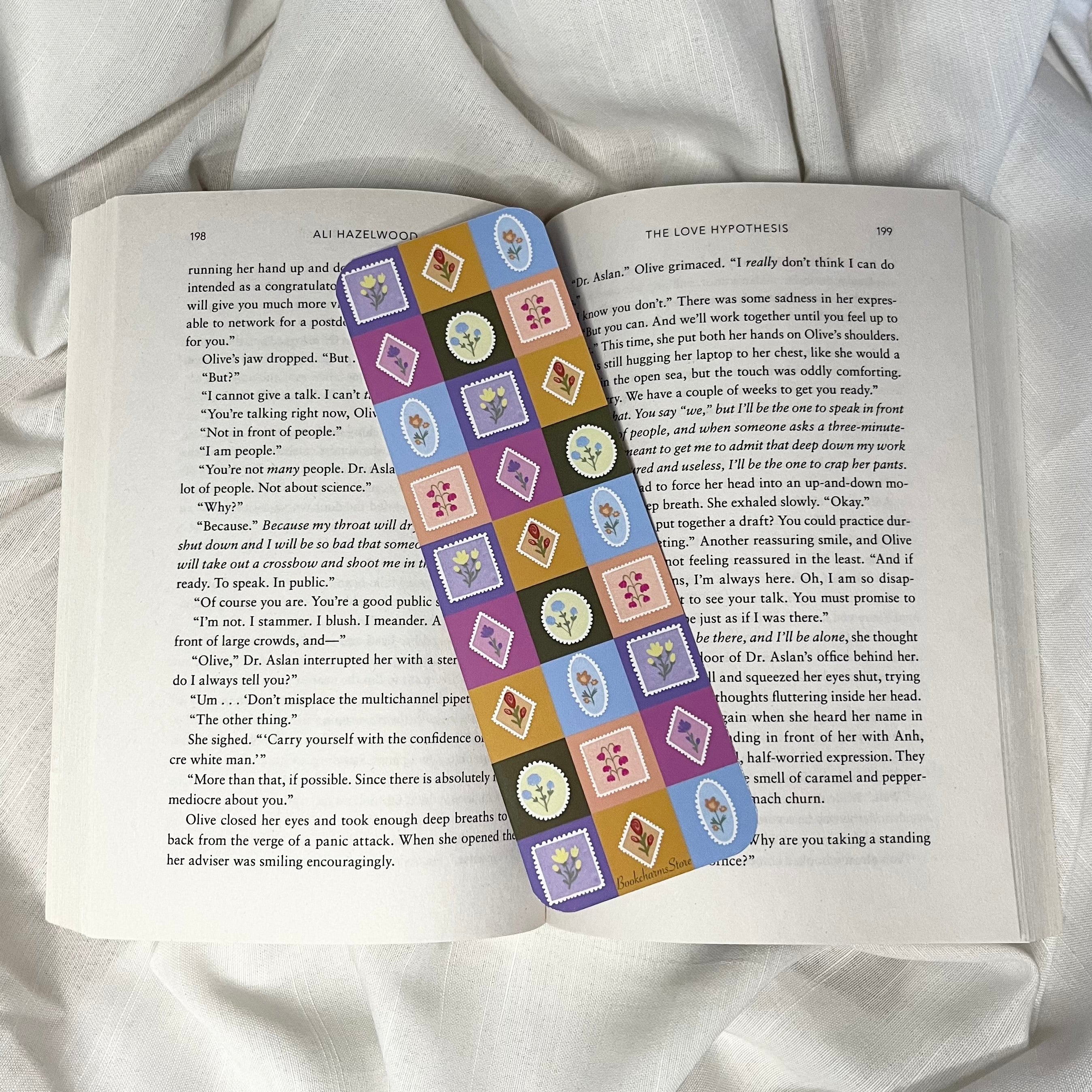 Floral Patchwork Bookmark