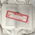 Enemies to Lovers Library Card Bookmark