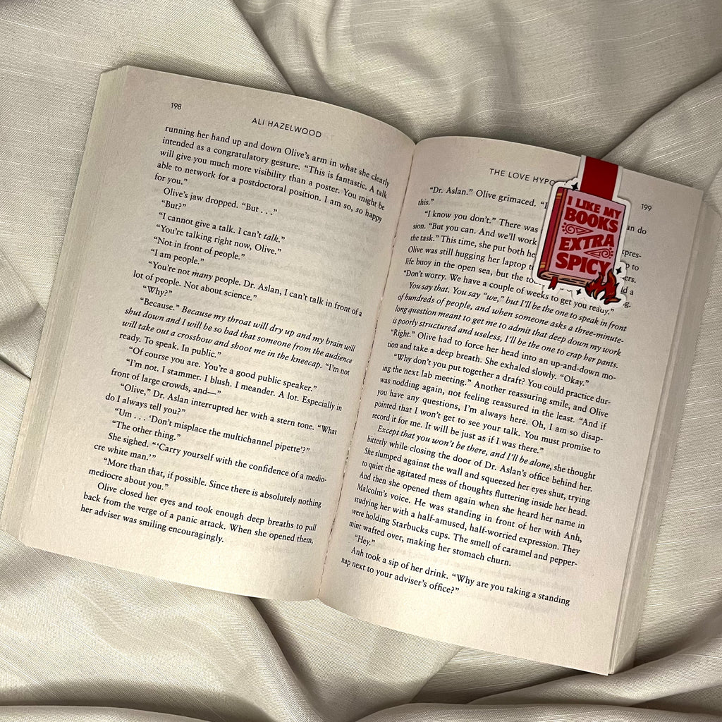 I Like My Books Extra Spicy Magnetic Bookmark