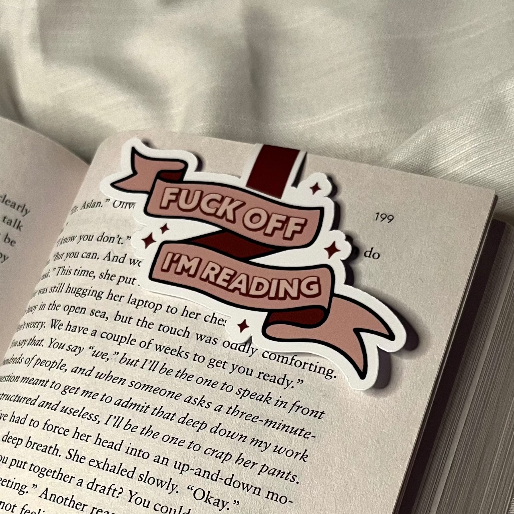 Fuck Off I'm Reading Magnetic Bookmark