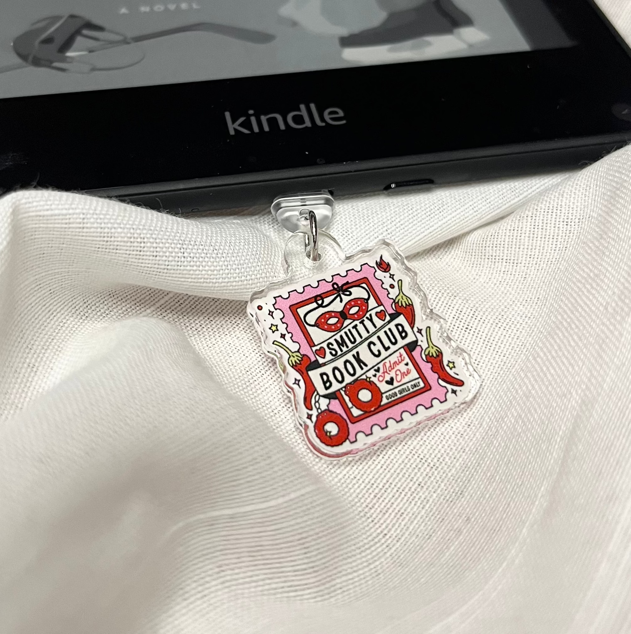 Smutty Book Club Kindle Charm