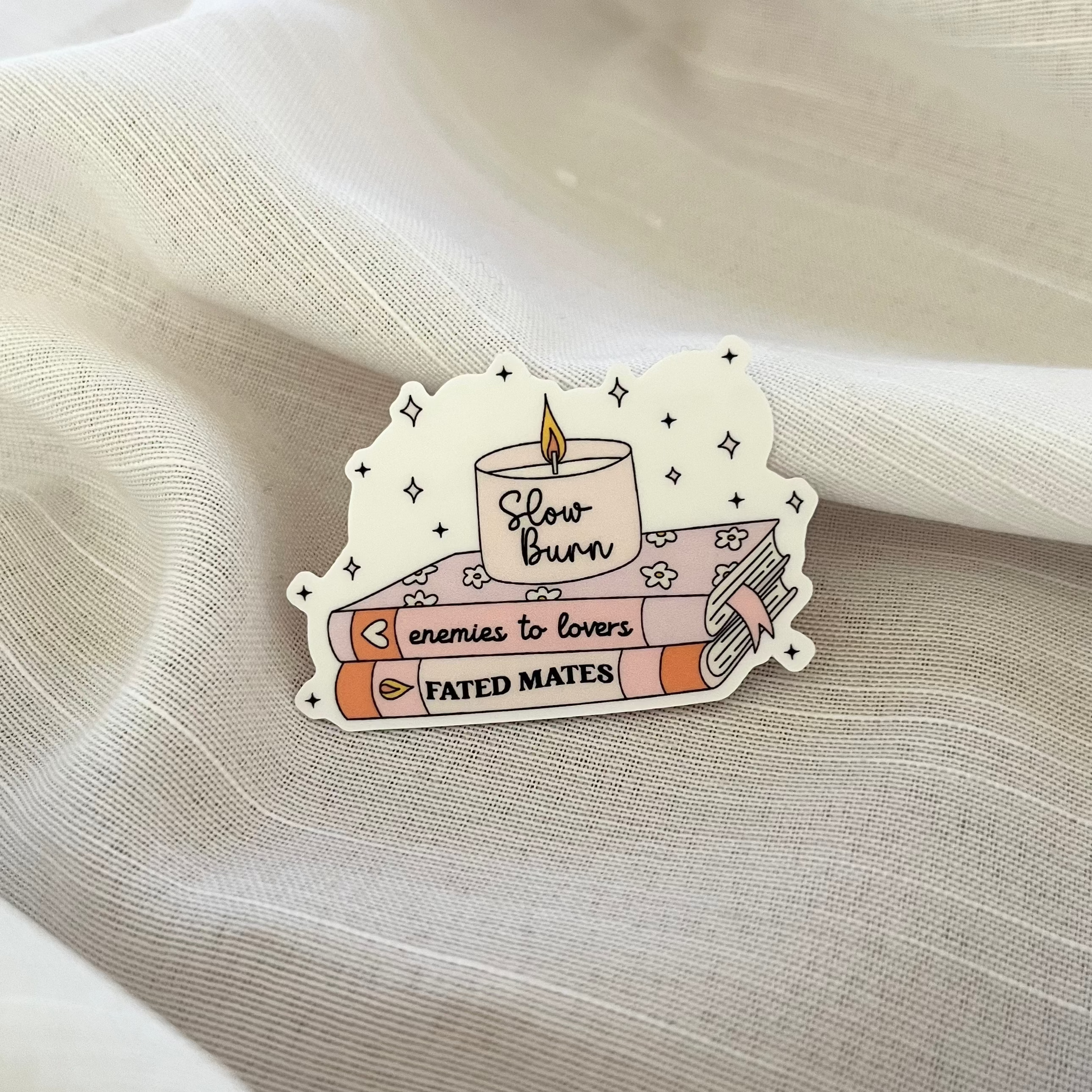 Slow Burn Bookish Sticker