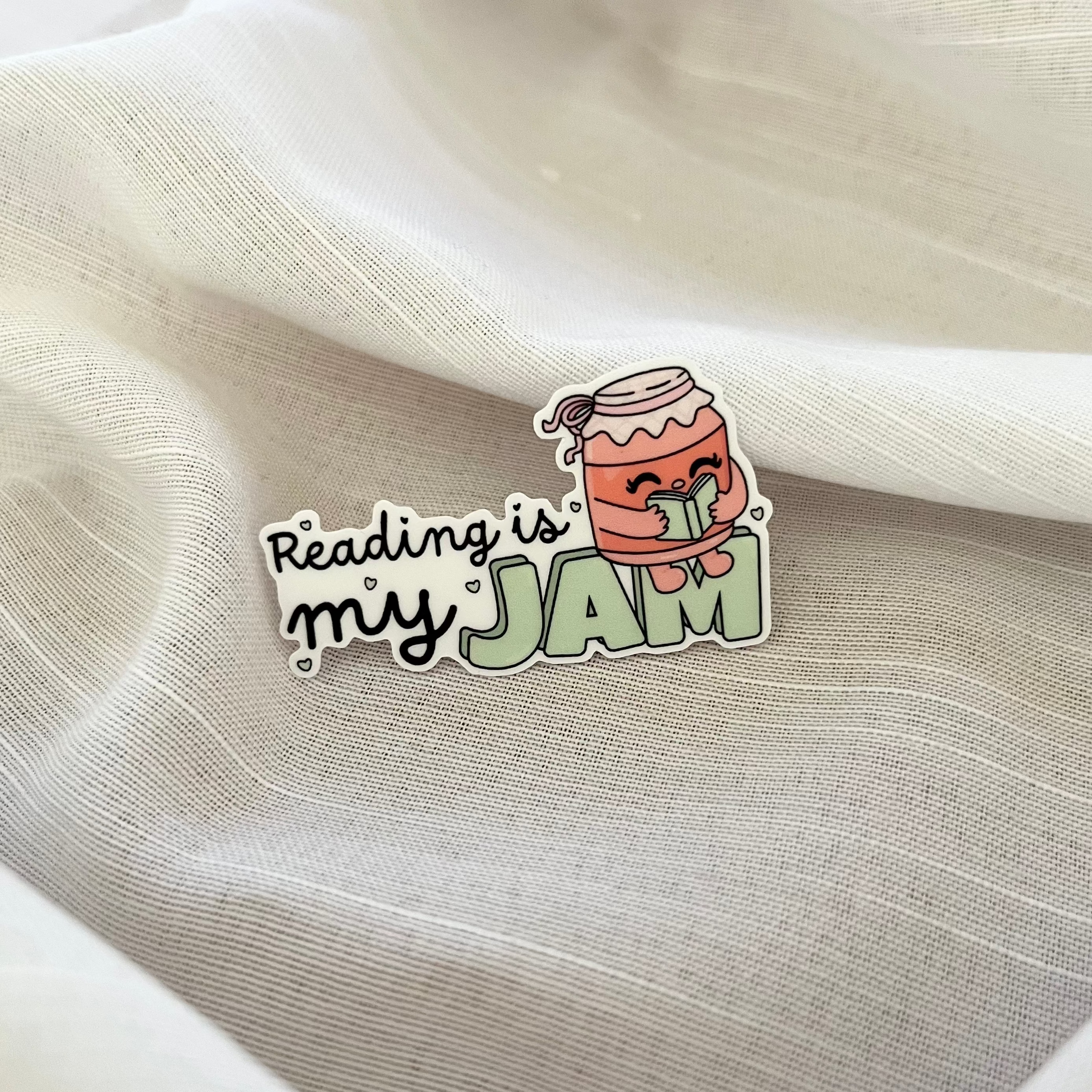 Reading is My Jam Sticker