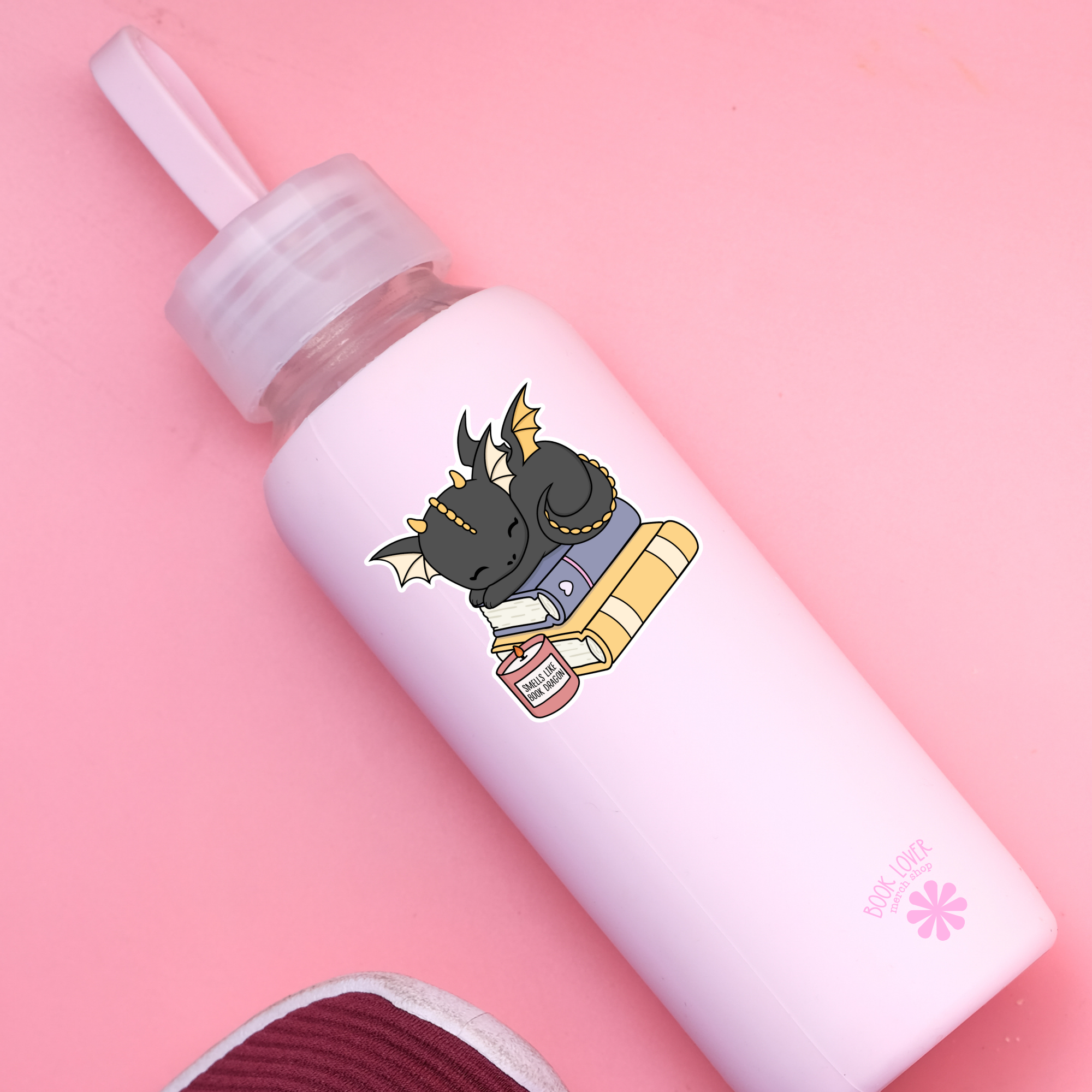 Smells Like Book Dragon Stickers / Bookish Stickers: 3''